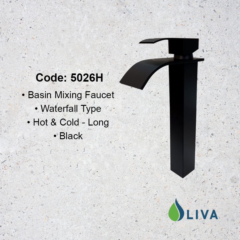 Oliva Black Lavatory Mixing Faucet - 5026-H