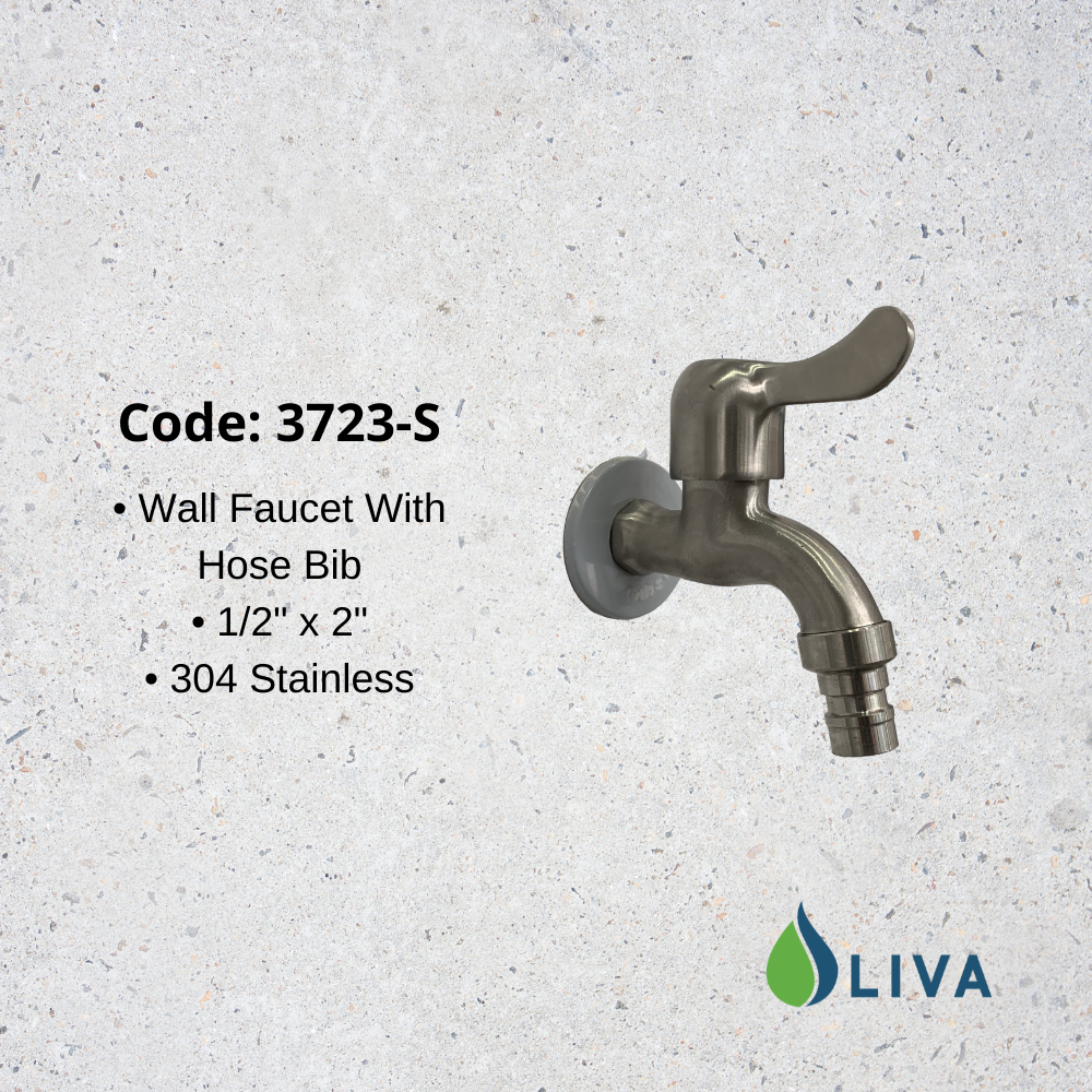 Oliva Wall Faucet With Hose Bib