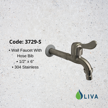 Load image into Gallery viewer, Oliva Wall Faucet With Hose Bib
