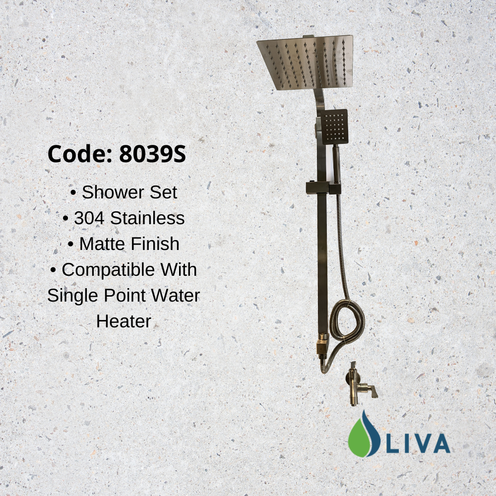 Oliva Single Point Shower Set - 8039S