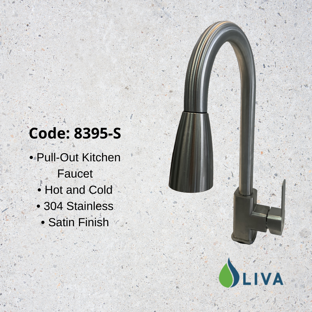 Oliva Pull-Out Kitchen Faucet - 8395-S