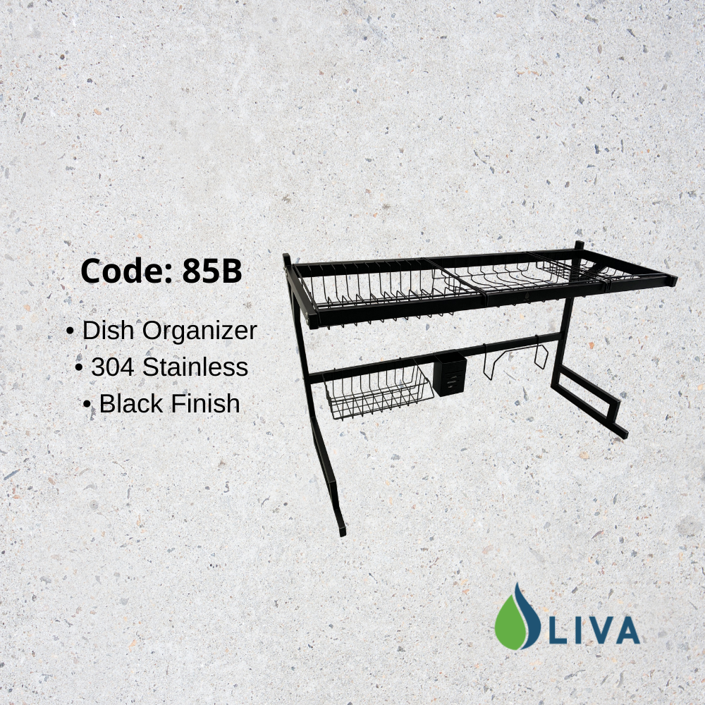 Oliva Black Dish Organizer - 85B