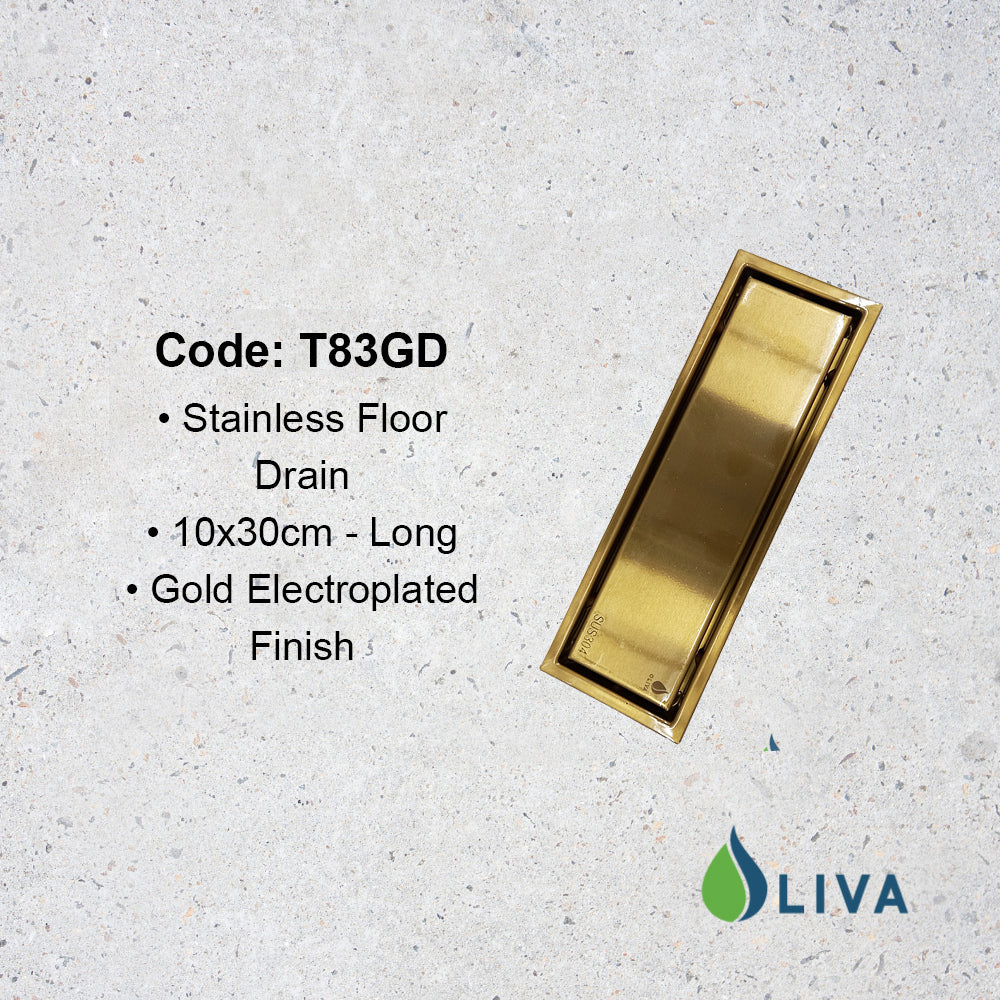 Oliva Gold Floor Drain - T83GD