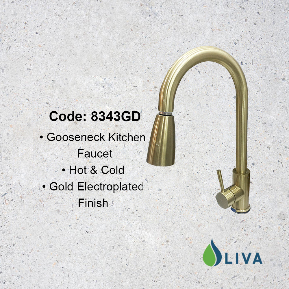 Oliva Gold Pull-Out Faucet - 8343GD