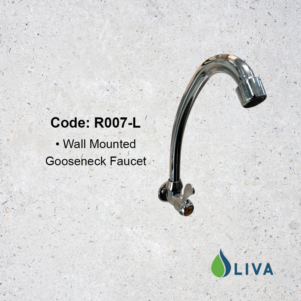Oliva Gooseneck Wall Faucet - R007-L