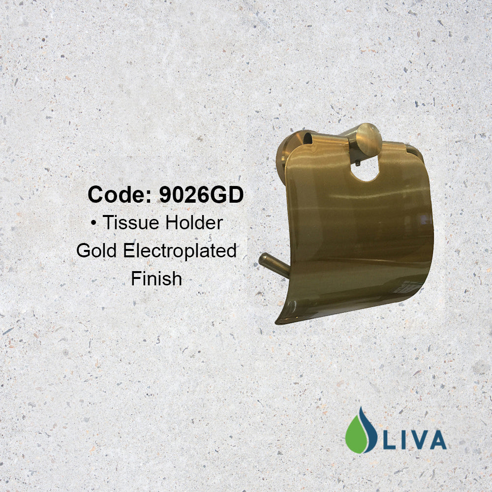 Oliva Gold Tissue Holder - 9026GD